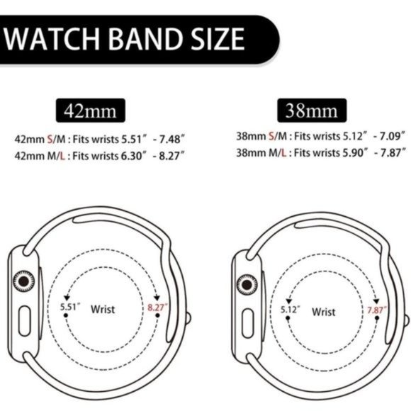 NEW BAND WineRed Sport Silicone For Apple Watch - Picture 3 of 4